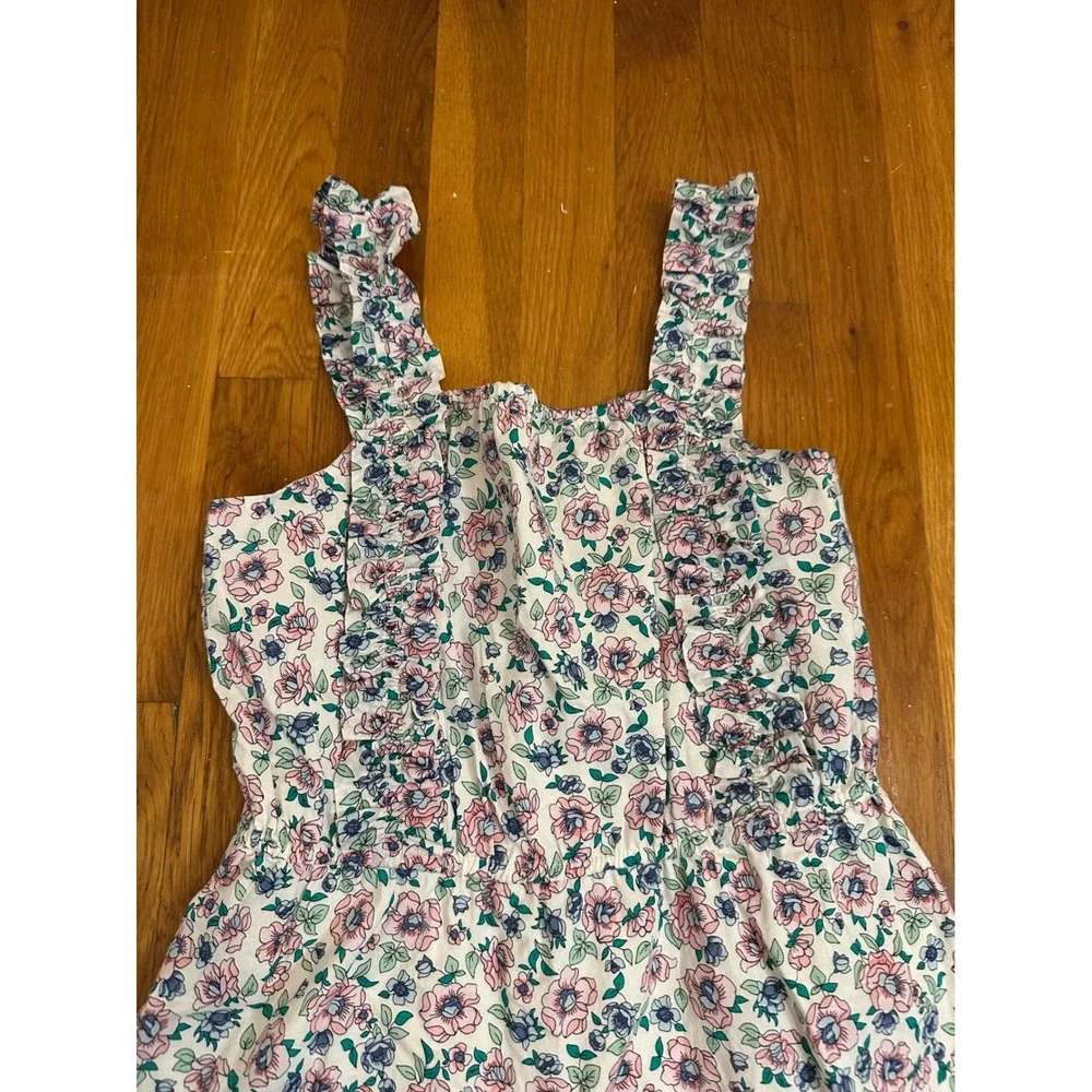 Crewcuts Girls NWT Floral Ruffle Dress Pink Blue Green CG274 Size 14 NWT